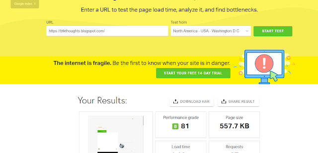  Top 3 Best page speed test website free tool: Tech Blogspot
