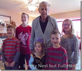 Great grandpa with the grands