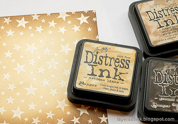 Layers of ink - Star Panel Tutorial by Anna-Karin Evaldsson.