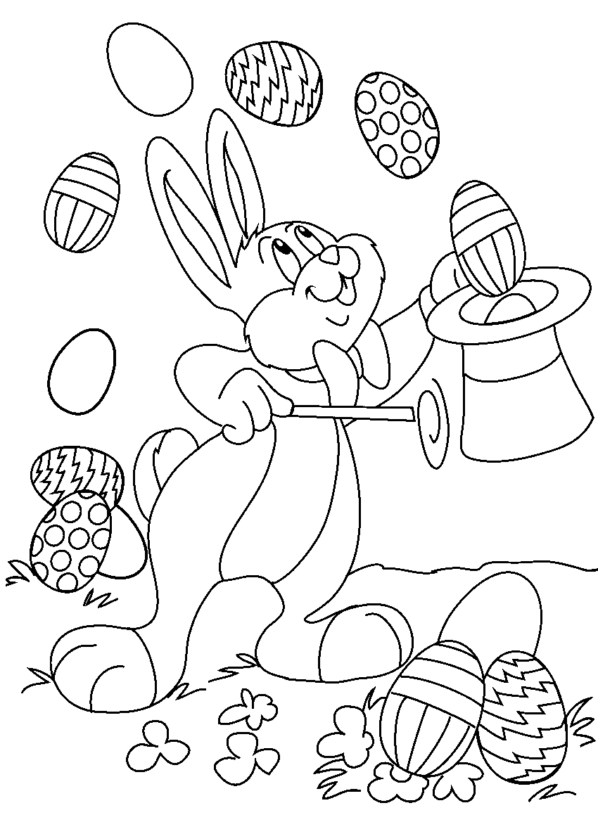 Download Easter Bunny Coloring Pages