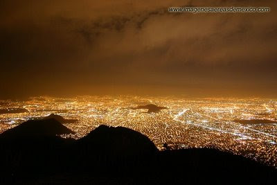 of Mexico City at night
