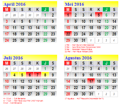 gambar aplikasi kalender 2016