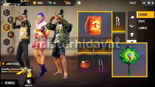 Skin Free Fire Config Set Elite Pass Season 4 & Set Frontal Gratis