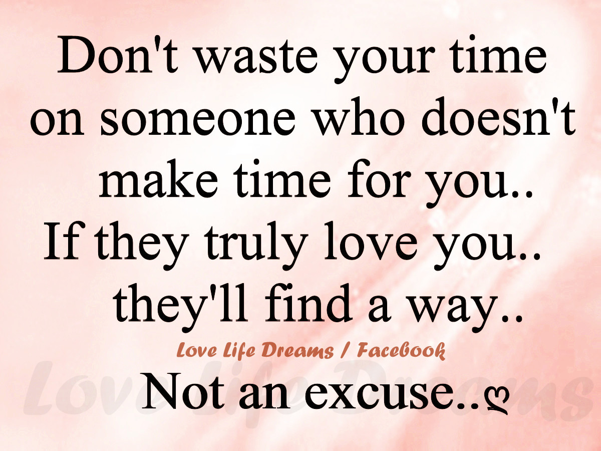 Don t waste your time on someone