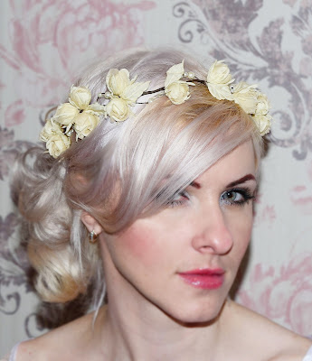 Wedding hair styles with flower crown