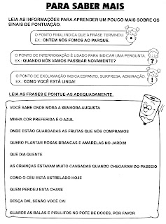 ATIVIDADES DE PORTUGUÊS PARA 3° ANO GRAMÁTICA INFANTIL