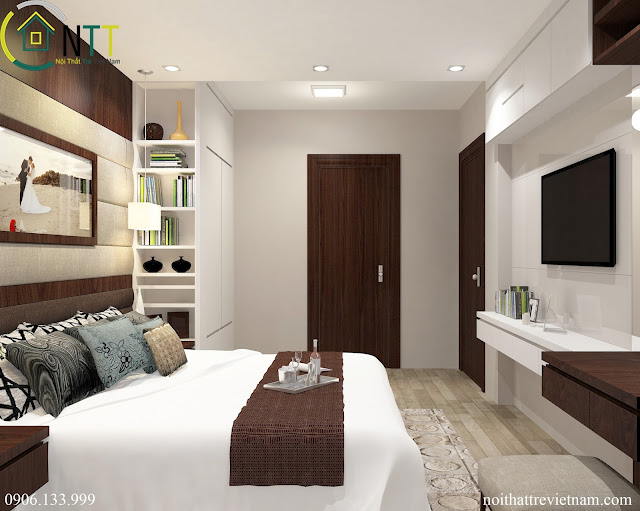 Thiết kế nội thất chung cư 3 phòng ngủ đep, hiện đại