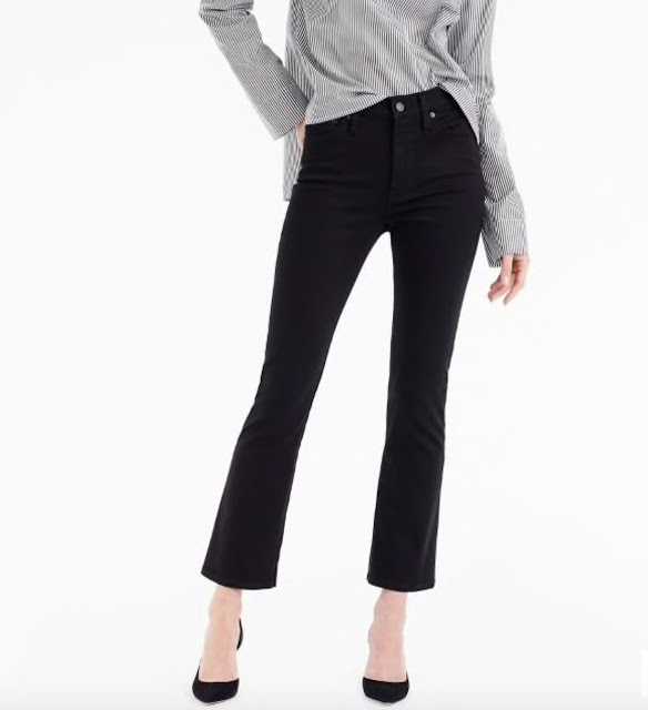 J Crew Billie demi boot cropped jeans