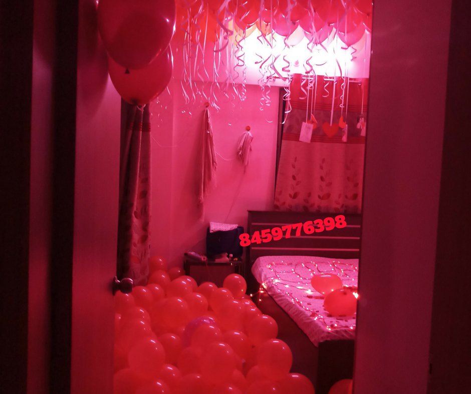 Romantic Room  Decoration For Surprise Birthday Party in 