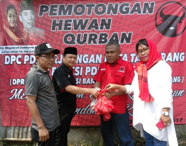 DPC PDI Perjuangan Tangerang Berbagi Qurban  