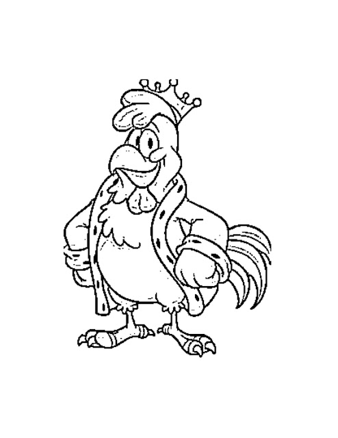 Free Printable Coloring Pages (Rooster)