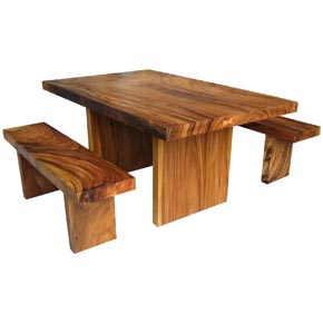 Wood Outdoor Furniture Table Chairs