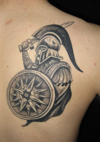 An exemplar would be to cover a vicious warrior with Mum and Dad underneath