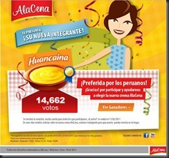 Crema ganadora huancaina