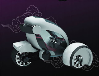 Modern Airwaves Futuristic Compact City concept car