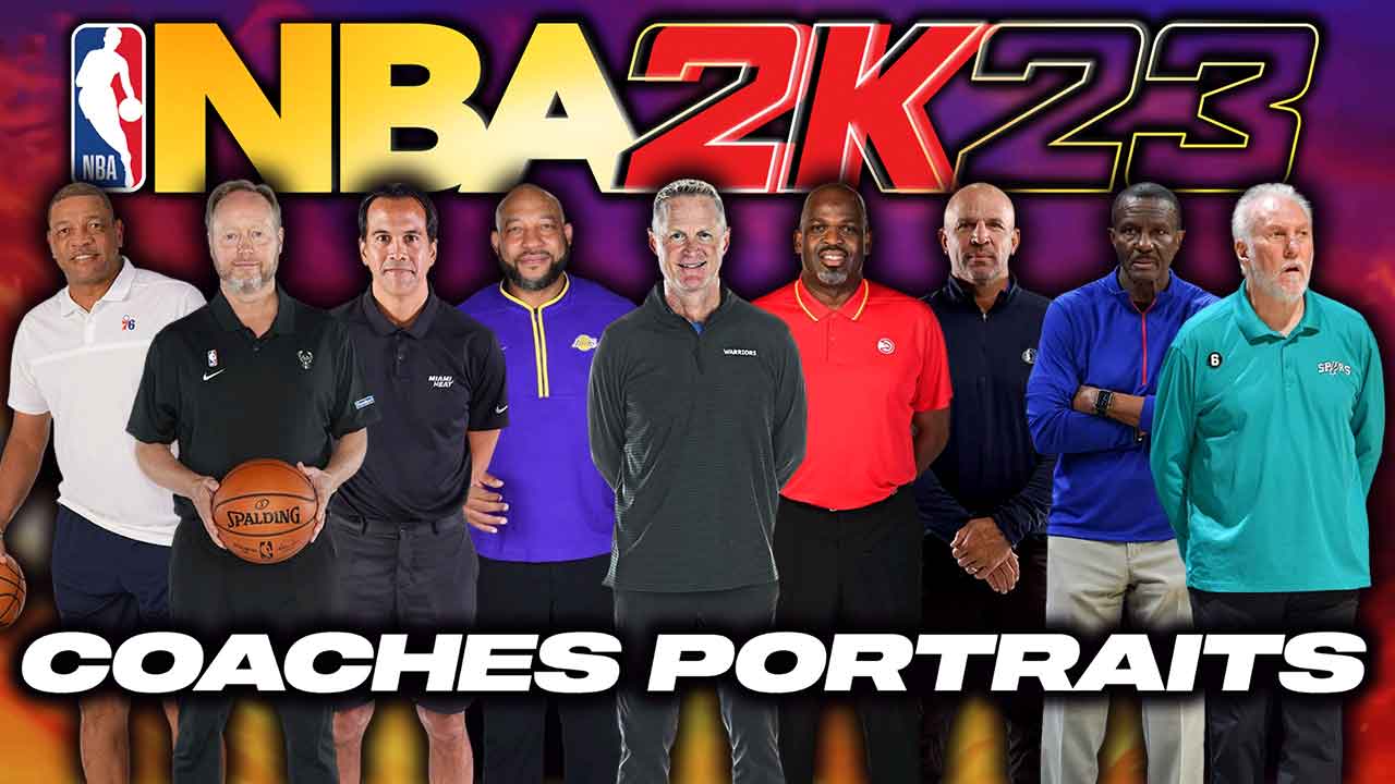 NBA 2K23 2023 Coaches Portraits (Current & Classic Teams)