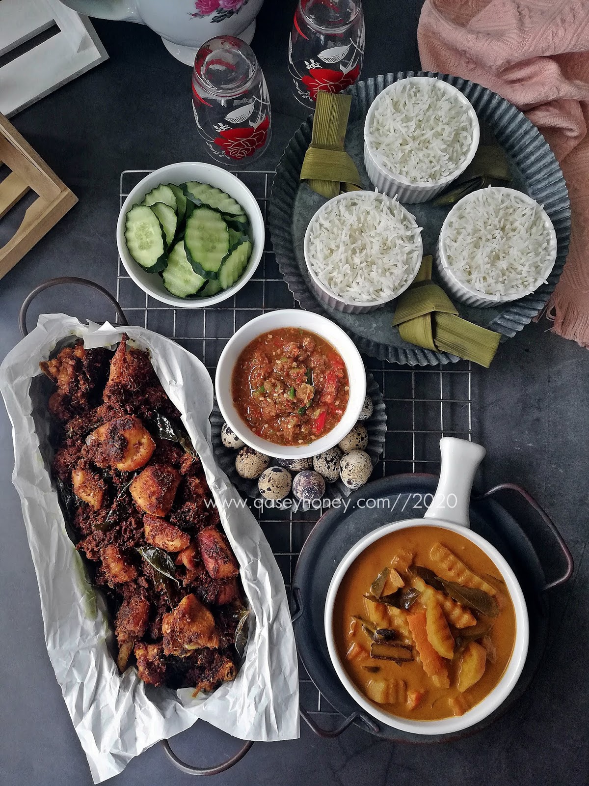 RESEPI TERBAIK SET LENGKAP NASI KUKUS DAN AYAM GORENG 