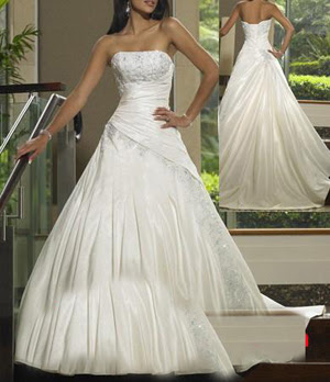 christina oyster wedding dress