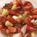 Homemade salsa with tomatoes and Pineapple:Zesty flavour