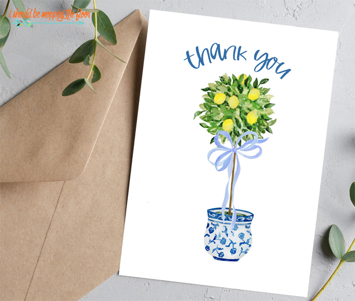 Chinoiserie Thank You Cards
