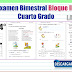  Examen Bimestral Bloque III Cuarto Grado