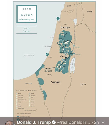 هكذا ستكون "صفقة القرن" عند ترامب بعدما نشر خريطة الدولتين الفلسطينية والإسرائيلية وفق خطة السلام قراو التفاصيل⇓⇓⇓