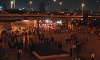 اشتباكات الباعة الجائلين فى ميدان التحرير