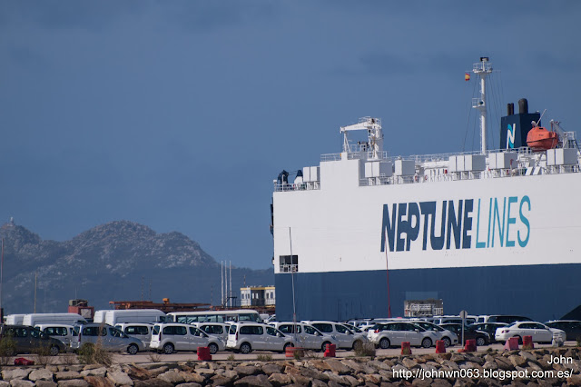 neptune kefalonia, car carrier, ro ro, bouzas, puerto de vigo, neptune lines