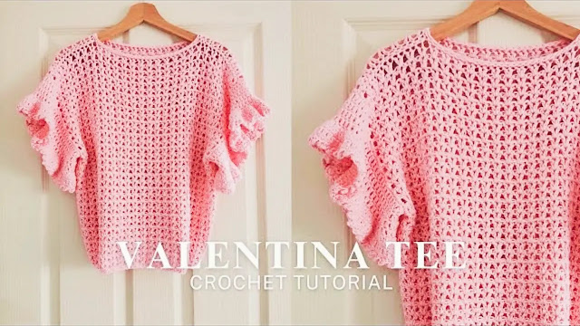 Cómo tejer la blusa "Valentina" con punto vareta tejida a ganchillo