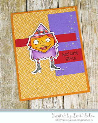 Hey Cute Ghoul card-designed by Lori Tecler/Inking Aloud-stamps from Paper Smooches
