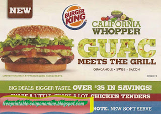 Free Printable Burger King Coupons