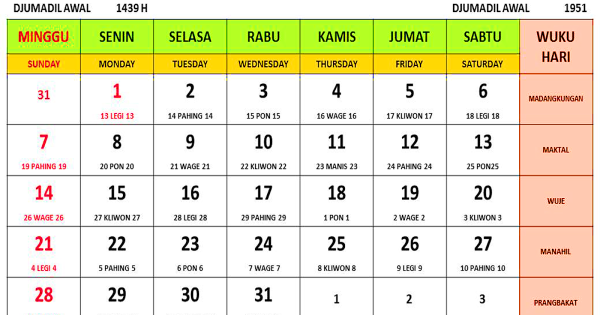  Kalender  tahun 2021 masehi islam jawa  dan libur nasional 