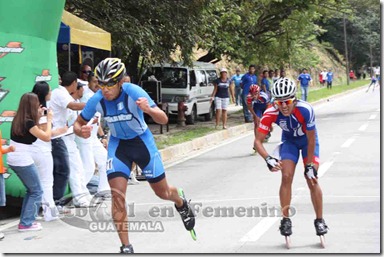 festejo del ganador villa señor de guate patinaje