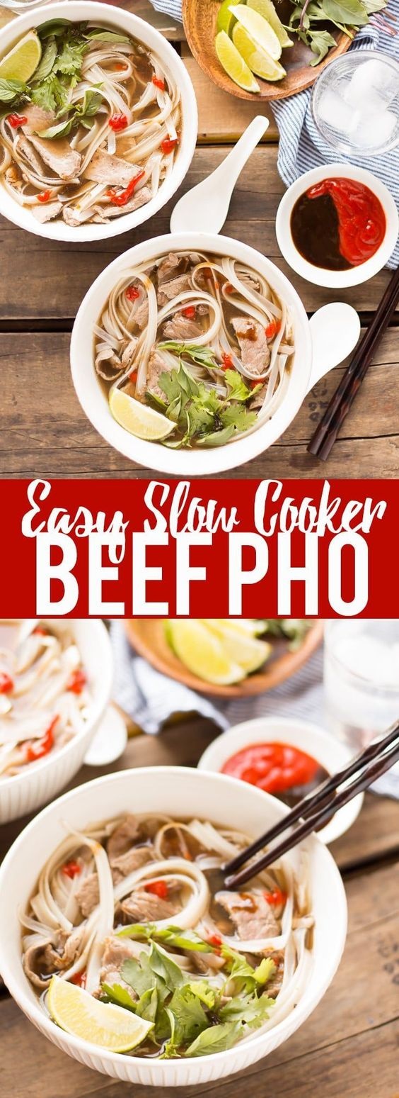 Slow Cooker Beef Pho