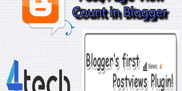 Post/Page View Count in Blogger.