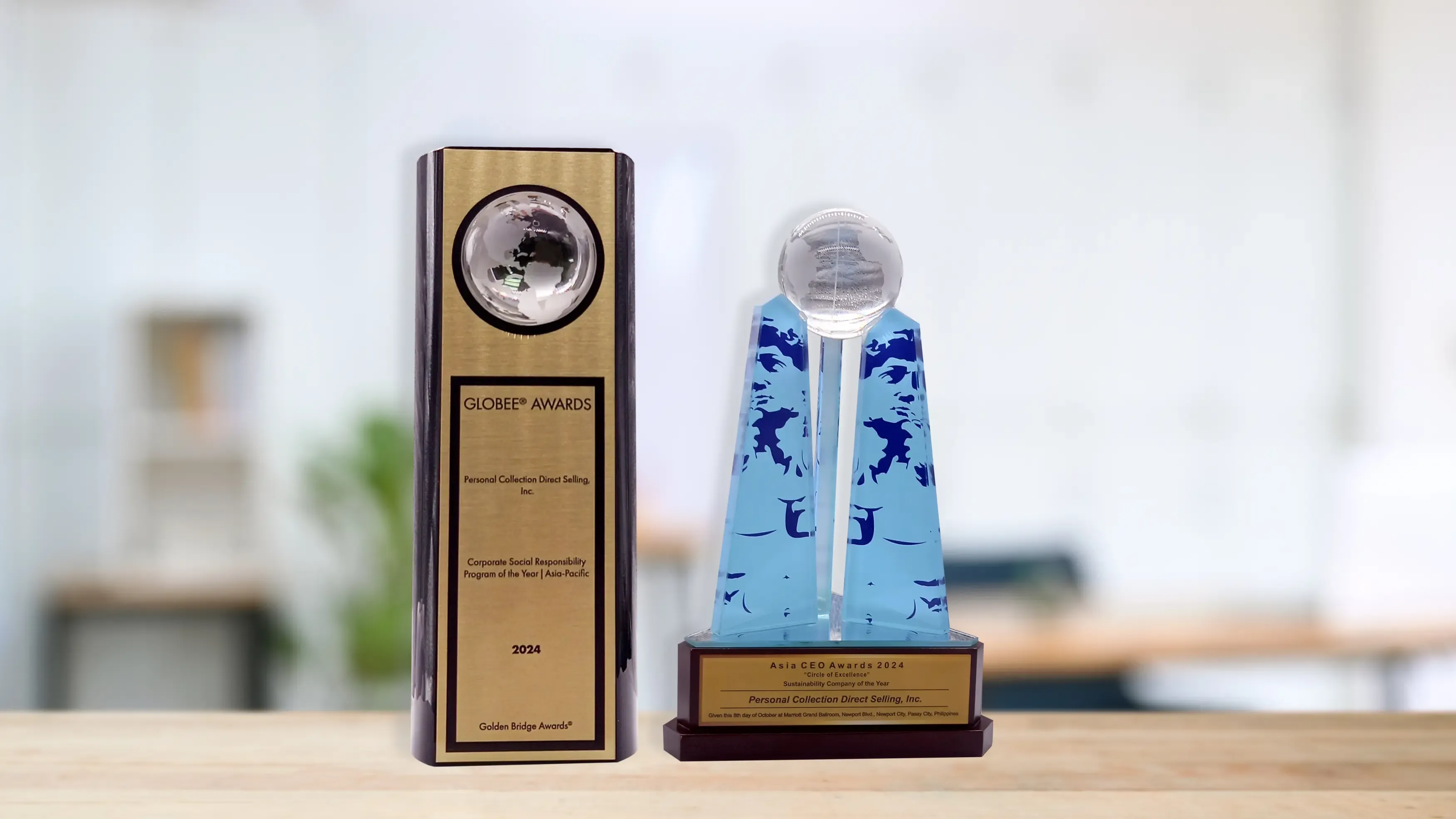 Personal Collection Recognized for Sustainability Excellence  at the Globee and Asia CEO Awards