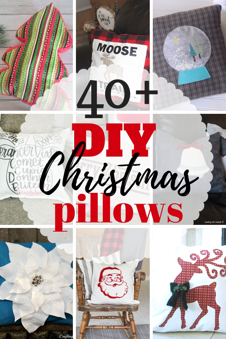 DIY Christmas Throw Pillows - The Happy Scraps