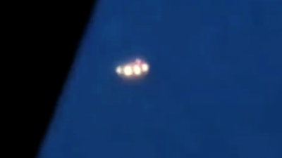 UFO sighting over Europe being filtered through a car's window which is a first time for me.