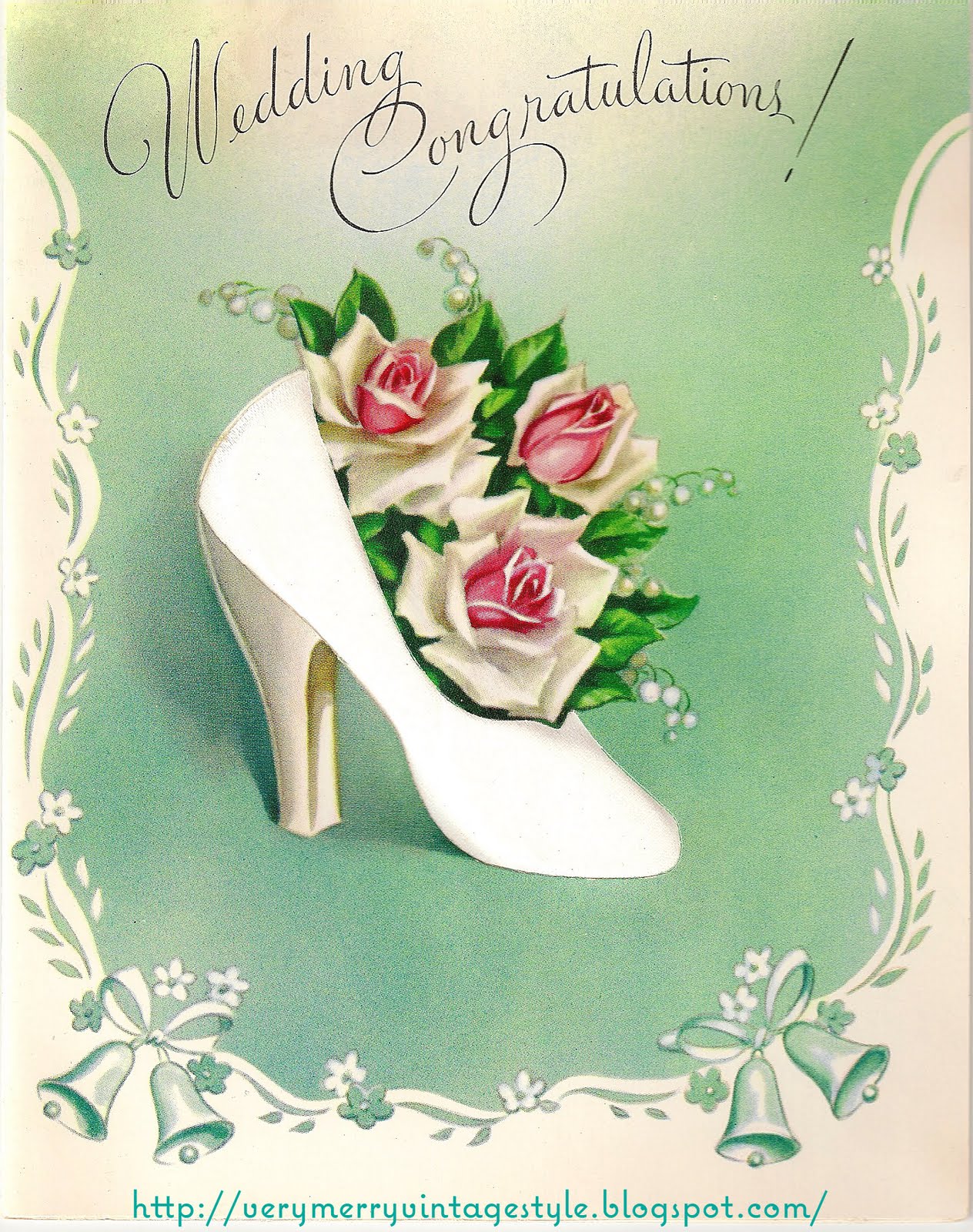 Very Merry Vintage  Syle Vintage  Wedding  Card  Images 