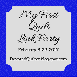 My first quilt link party | DevotedQuilter.blogspot.com