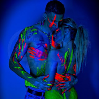 Glow in the Dark Body Painting