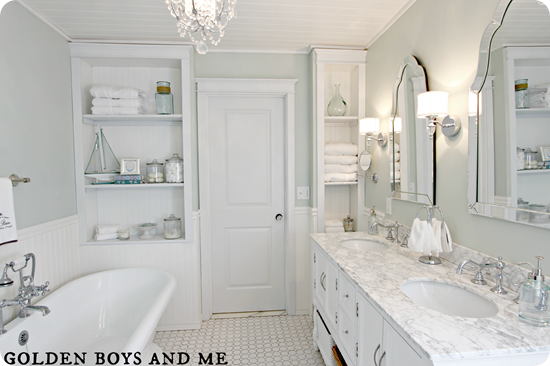 white marble bathroom
