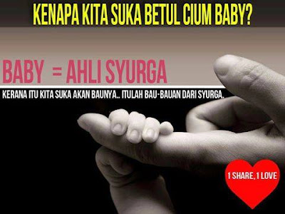 bau baby, bau syurga, salam jumaat