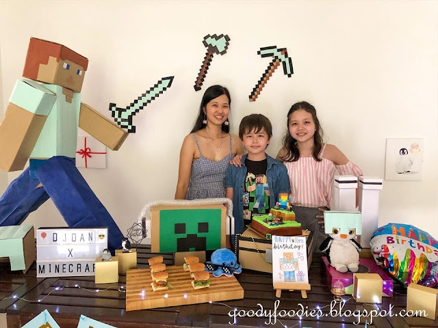 Minecraft themed birthday party