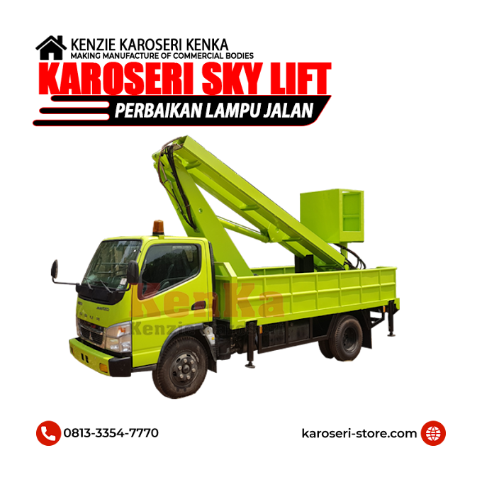 KAROSERI SKYLIFT / PERBAIKAN LAMPU JALAN