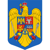 Logo Gambar Lambang Simbol Negara Rumania PNG JPG ukuran 200 px