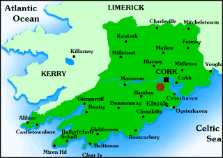 Map of Cork Ireland