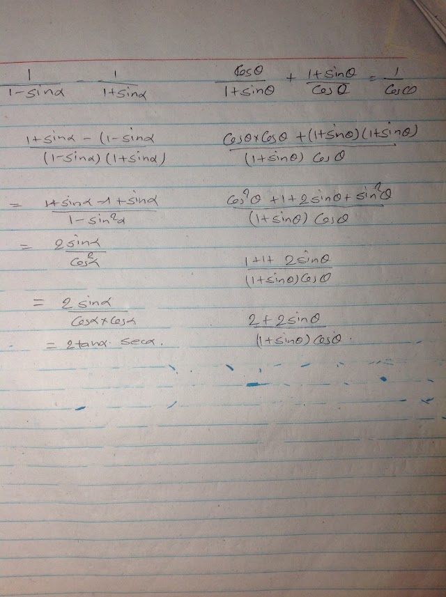 Class nine trigonometry 1