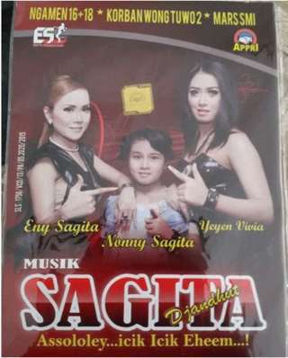  Grup Musik Sagita Jandut belum lama ini telah merilis album Dangdut Koplo terbaru yang be Sagita Terbaru 2015 Album Ngamen 16+18