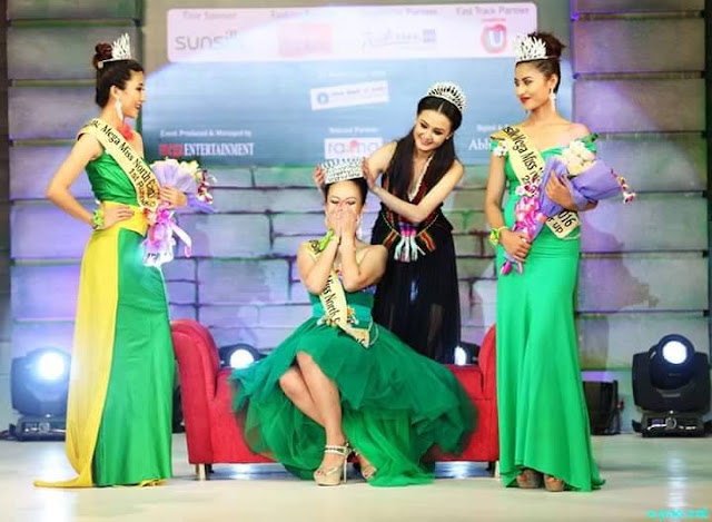 Meriya Subba was crowned by Sunsilk Mega Miss North East 2015 Jessica Marbaniang 